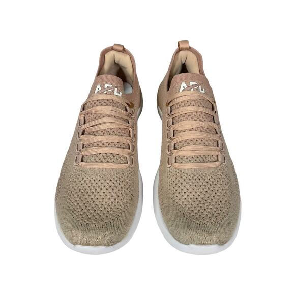APL Womens TechLoom Breeze Sneakers 7..5 Rose Dust Rose Gold White Trainers - Picture 2 of 8